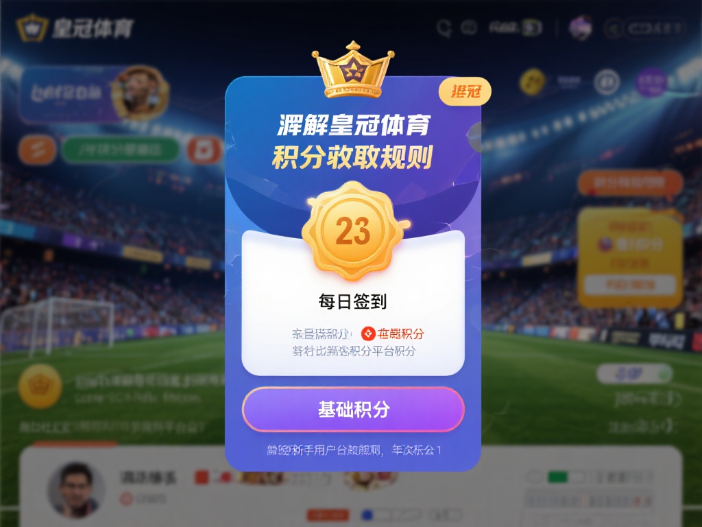 首先，了解皇冠体育的积分获取规则是提升积分的基础。